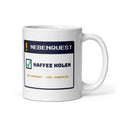 Nebenquest Kaffee holen Tasse weiß 325 ml – Henkel rechts