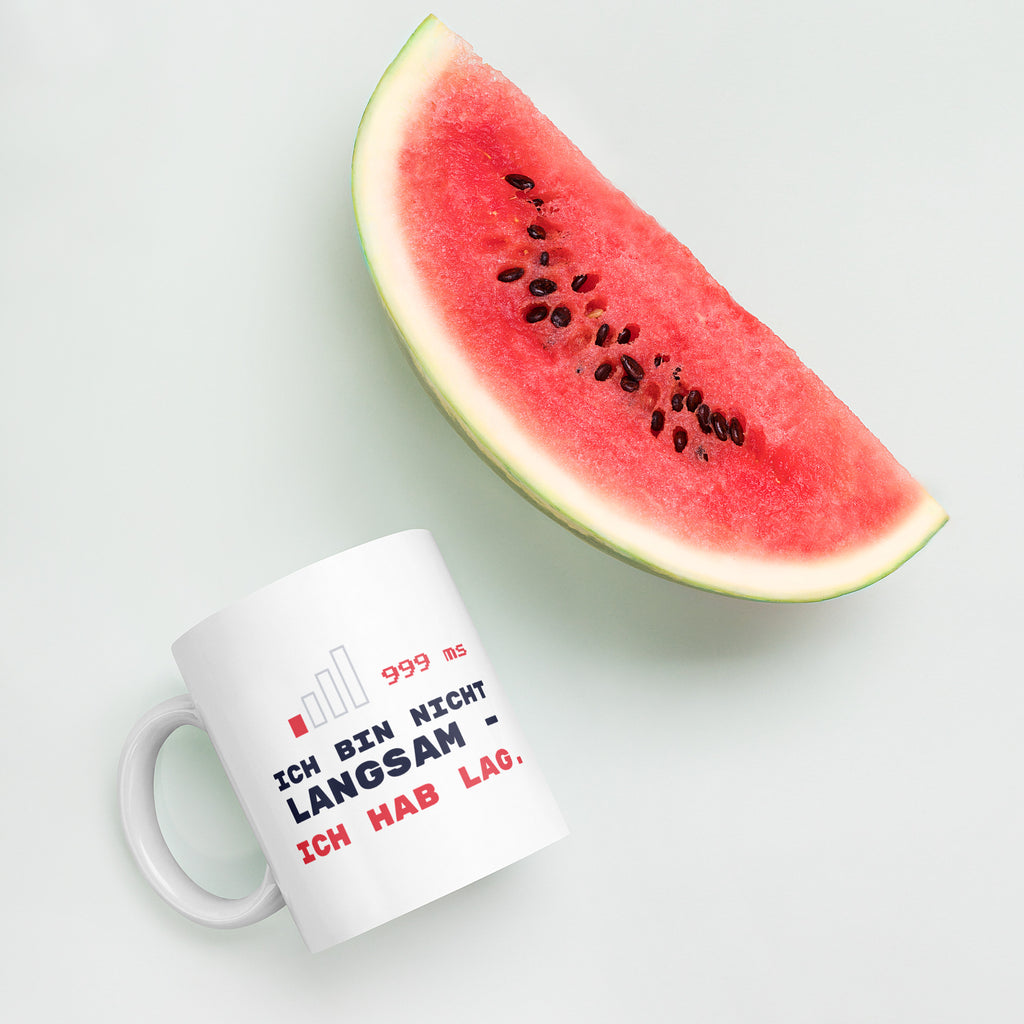 Ich hab Lag Tasse weiß 325 ml – mit Wassermelone