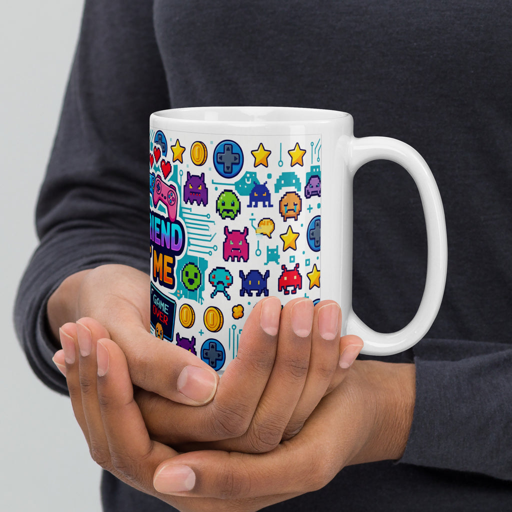 Girlfriend Tasse weiß 440 ml – Detailansicht rechts
