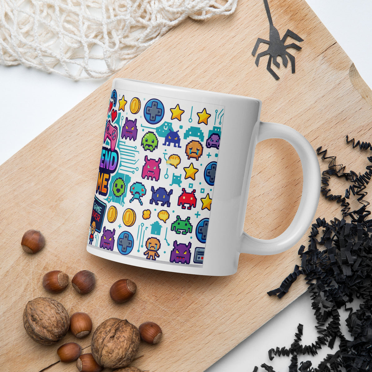 Girlfriend Tasse weiß 590 ml – Halloween-Deko