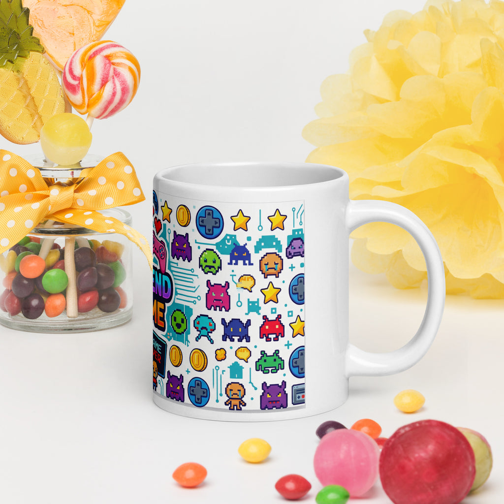 Girlfriend Tasse weiß 590 ml – Seitenansicht rechts